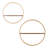 Turgay 2 Piece Circle Floating Shelf