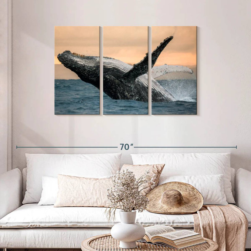 Brampt Humpback Whale Toss, 28" H x 45" W