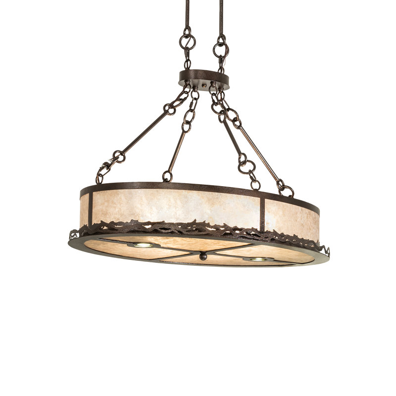 36" Long Craftsman Prime Oblong Inverted Pendant