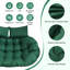 Coussin de siège double 59 po x 39 po, coussin de siège imperméable 6,3 po avec coussins pour patio et jardin-1966337267