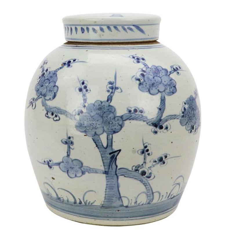Handmade Porcelain China Ginger Jar