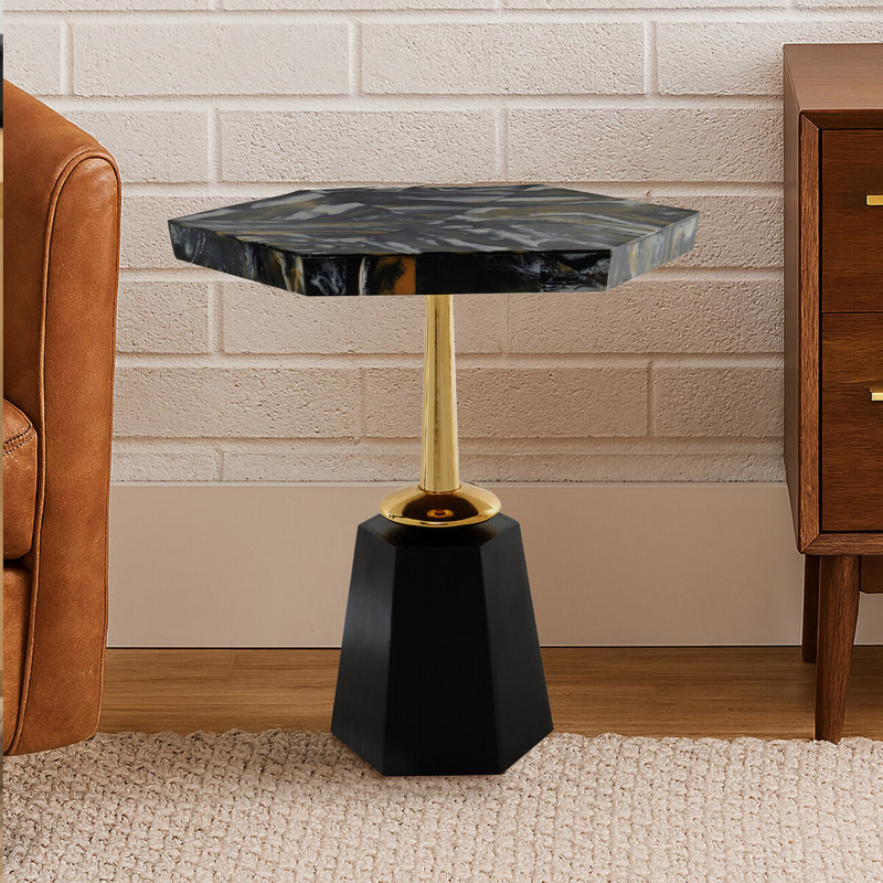 Dravin Pedestal End Table