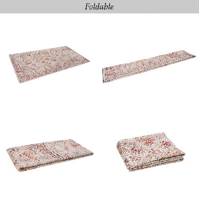 Tapis beige, tapis lavable, à poils courts, antidérapant, antidérapant, pliable, adapté aux enfants et aux animaux de compagnie - Tapis pour salon, chambre à coucher, cuisine, tapis de salle à manger - (beige)