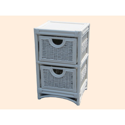Commode d'appoint 2 tiroirs Cabery