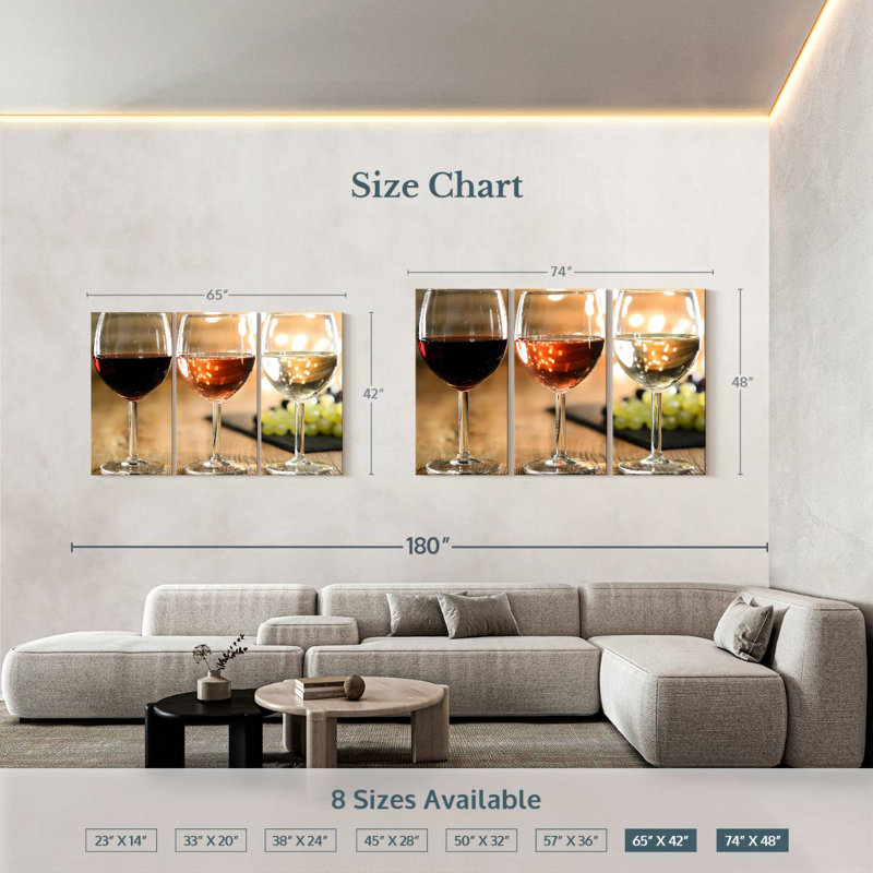 Yarlin Wine Variety, 42" H x 65" W