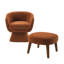 Fauteuil Lazy avec repose-pieds, fauteuil d'appoint moderne-251953302