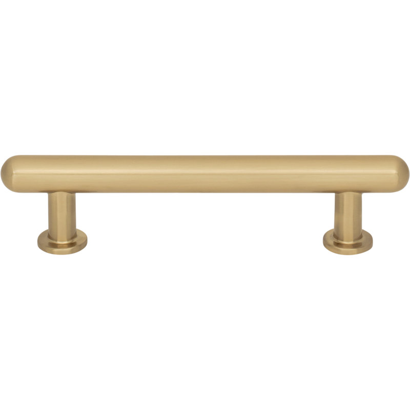 Lambert 5 1/16" Center To Center Bar Pull, 3 3/4", Gold