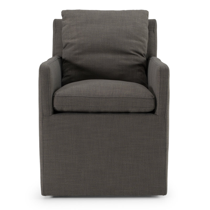 Newcastle - Chaise de salle à manger moderne en tissu gris