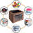 Sorbus Medium Storage Box Foldable with Window & Handles-1509195355-1509195348