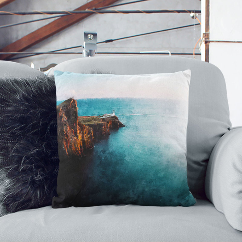 Square Cushion, 55cm H x 55cm W x 20cm D, Black