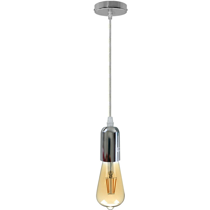 Aniston 1 - Light Bulb Pendant, Chrome