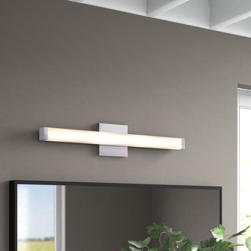 Sydni Dimmable LED Bath Bar, Satin Nickel