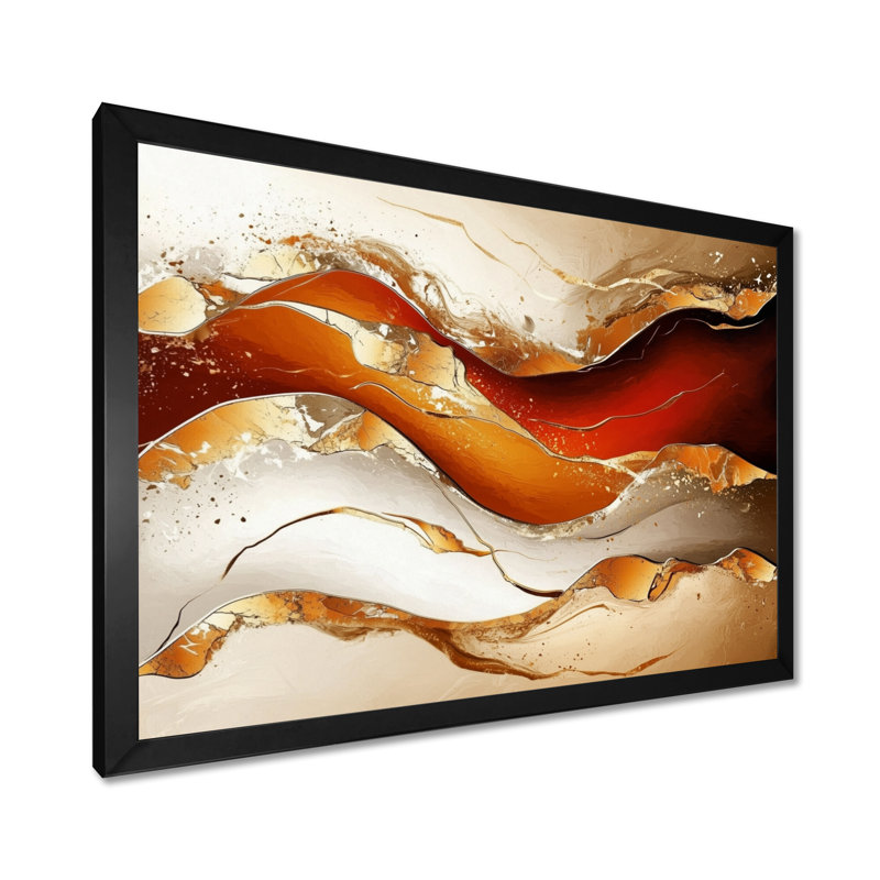 Harmonie de marbre contrastant - art mural abstrait en marbre, salon, H 12 po x l 20 po, Noir