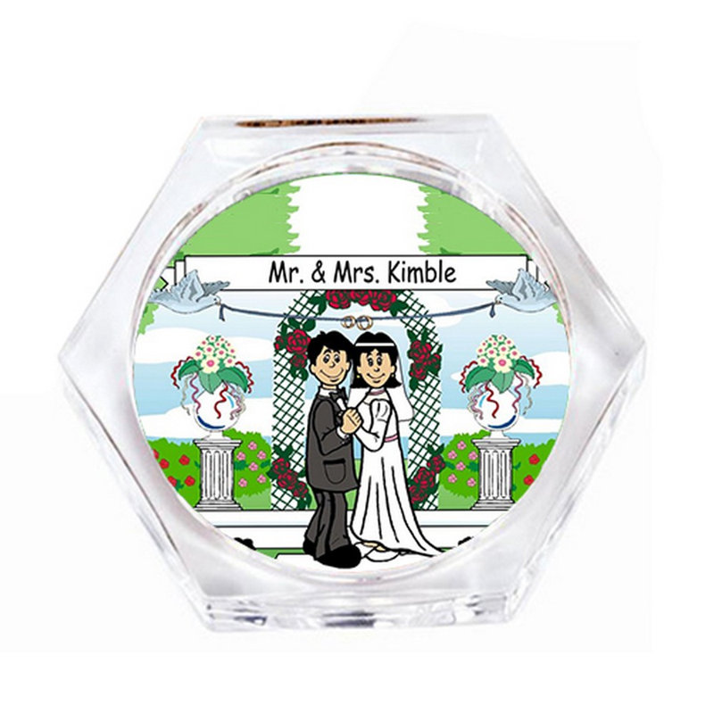 Ensemble de 4 sous-verres personnalisés, Oui