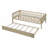 Wood Daybed With Trundle And Fence Guardrails-1441069261-1441069262