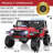 Alex 24V 2 Seater Ride On Jeep Car Truck with Remote Control,Ride on SUV Toys for Big Kids with Parental Remote Control, 20" Wide seat, LED Lights, Safety Belt, Bluetooth, Music, 3 Speeds, Spring Suspension, Red-80184353