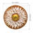 29 Inch Sun Metal Outdoor Wall Decor with Multi Color Weather Resistant Finish for Indoor and Outdoor Home Accent - Solar Sun-281595056