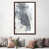 Toile avec cadre en bois brun classique est en rupture de stock