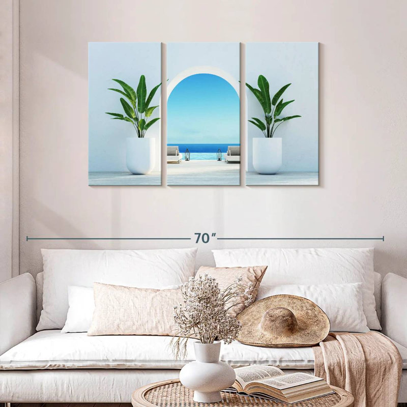Santorini Lounge, 28" H x 45" W