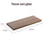  Grandes tablettes flottantes murales pour ensemble de 3 tablettes murales en bois de 24 po x 12,75 po x 2 po avec tablette murale et support mural pour chambre à coucher, cuisine, salon, brun rustique-602303261-603118170
