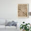 « dallas texas city map brown », impression sur toile tendue-464189123