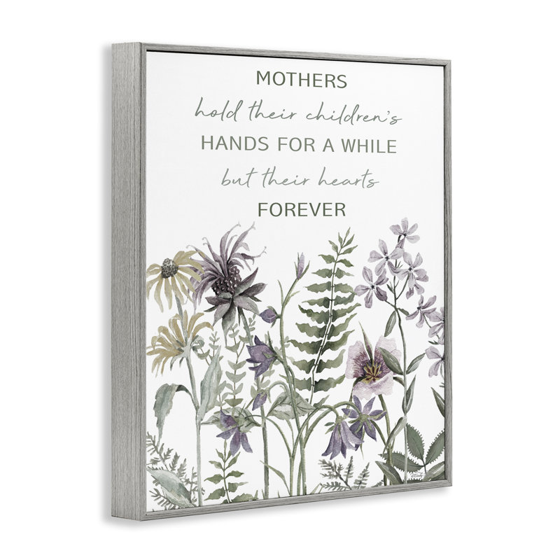«Mother's Hold Parenting Sentiment», estampe numérique, conception de Cindy Jacobs, H 20 po x l 16 po