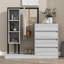 Meuble d'organisation avec 4 tiroirs et 3 tablettes de rangement Corunna-1880946552