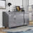 Dulane 2 Pieces Modern Highlgloss Bedroom Set, Gray-114143723