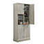 Grande armoire de rangement avec tablettes réglables et panier rabattable-651604618