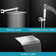 Chrome Shower Faucet System Set 12 in Rain Shower Head Mixing Valve Waterfall Tub Spout