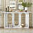 Modern And Curved Design Ash Veneer Console Table With Shelf,Suitable For Entryway,Hallway Living Room,Foyer,Corridor-2071032571