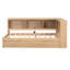 Lit de jour simple avec lit gigogne et rangement - Bois massif pour un matériau de charge durable-1365648729