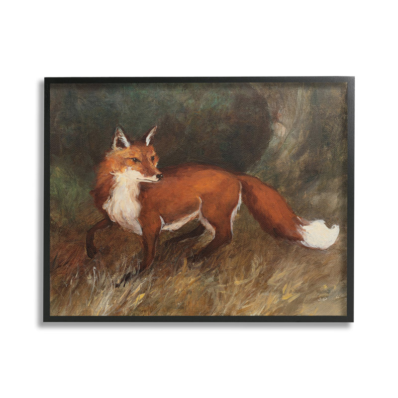 "Wild Fox In Forest" par Julia Purinton sur toile, H 24 po x l 30 po