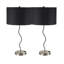 Lampe de table argentée avec oulet 28 po Warrnambool-1320622597