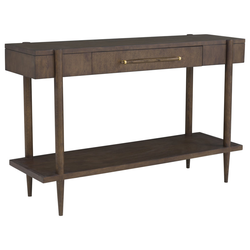 One Drawer Console Table, Caramel