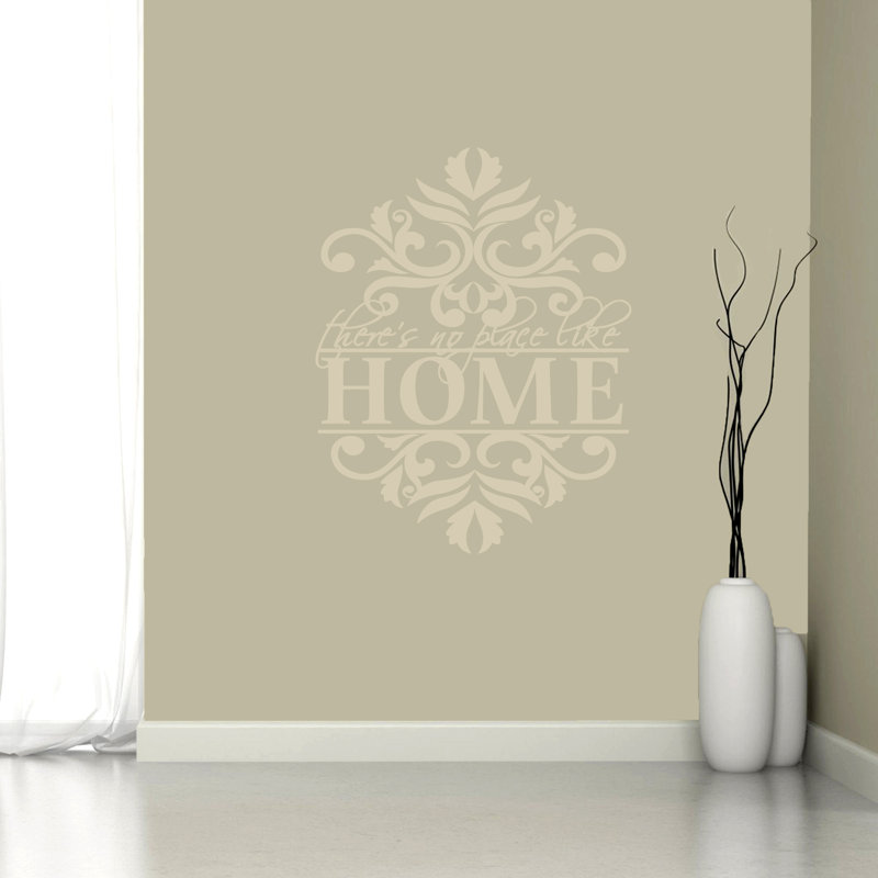 Décalcomanie murale «no place like home, Beige clair