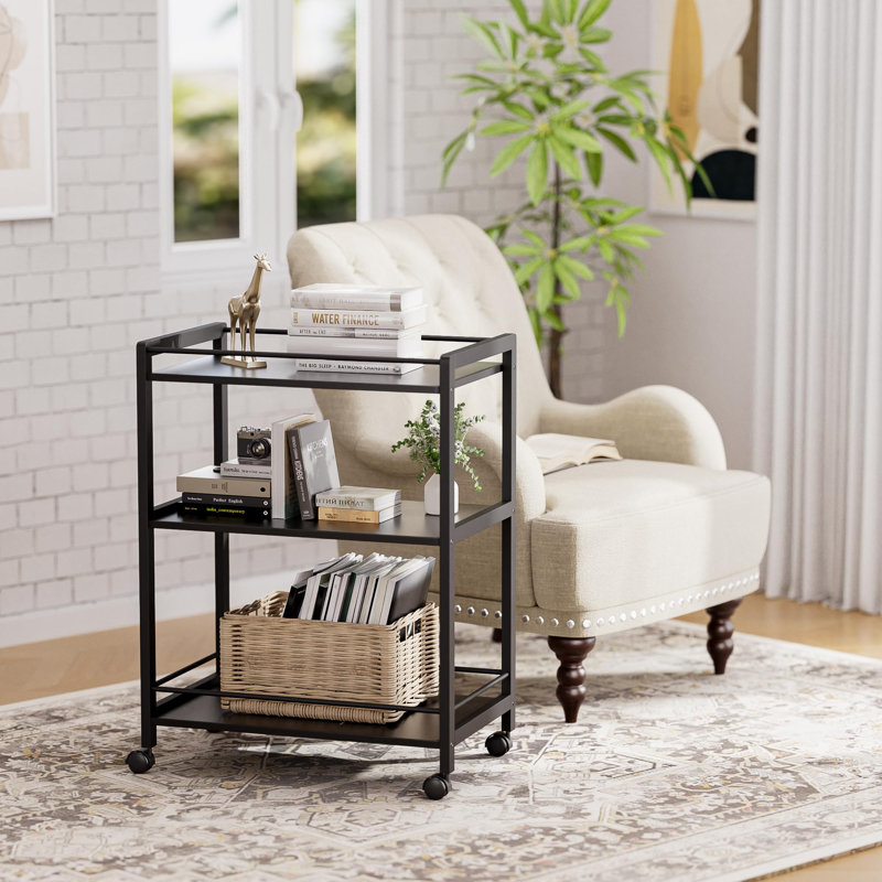 Wood Bar Cart