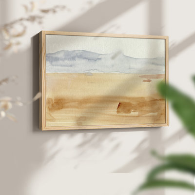 Ash Blue Horizon II -Framed Print - Restickable