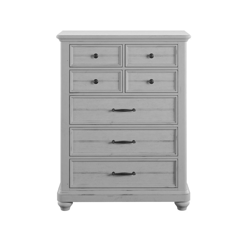 Commode 7 tiroirs grise