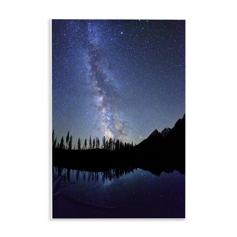 Plaque murale «Nebula Reflection in Lake», conception par Royce Bair, H 19 po x l 13 po