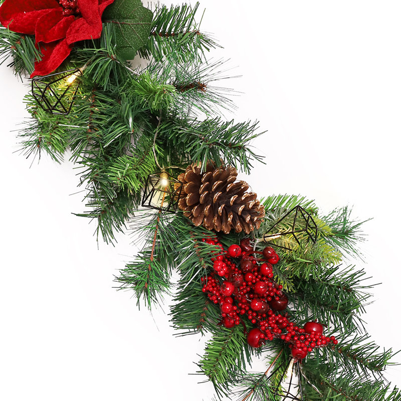 Ensemble de guirlandes de Noël 72 po avec guirlande de pin