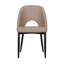 Ensemble de deux chaises d'appoint en similicuir gris
