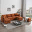 Canapé modulaire rembourré en U avec repose-pieds 6 pièces-1796246313