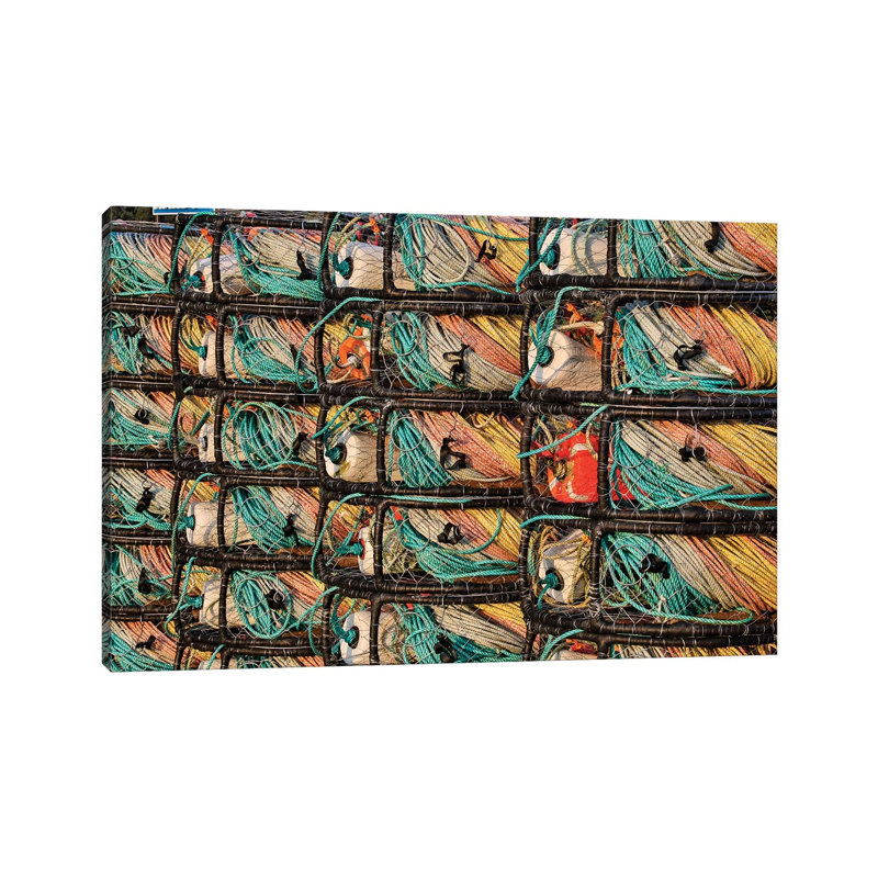 Crab Traps Stored At Crescent City Marina, Northern California by Darrell Gulin - Wrapped Canvas Print
