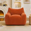 Fauteuil lounge Lazy Sofa, pouf une place en tissu velours côtelé avec poche latérale, mini canapé moelleux en forme de nuage pour salon, chambre ou dortoir-1049627525