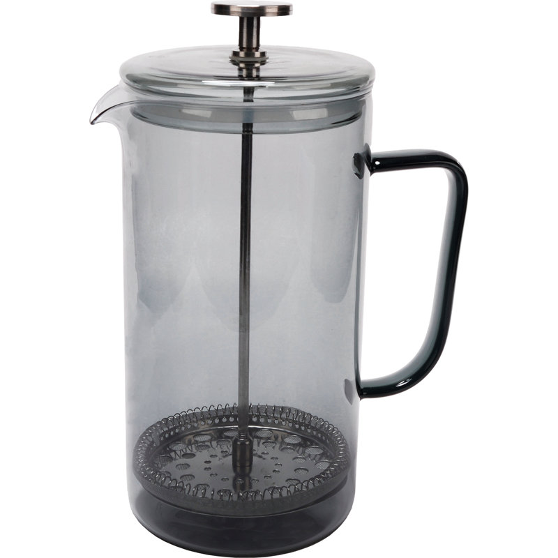 8 Cup Cafetiere, Black, 1L