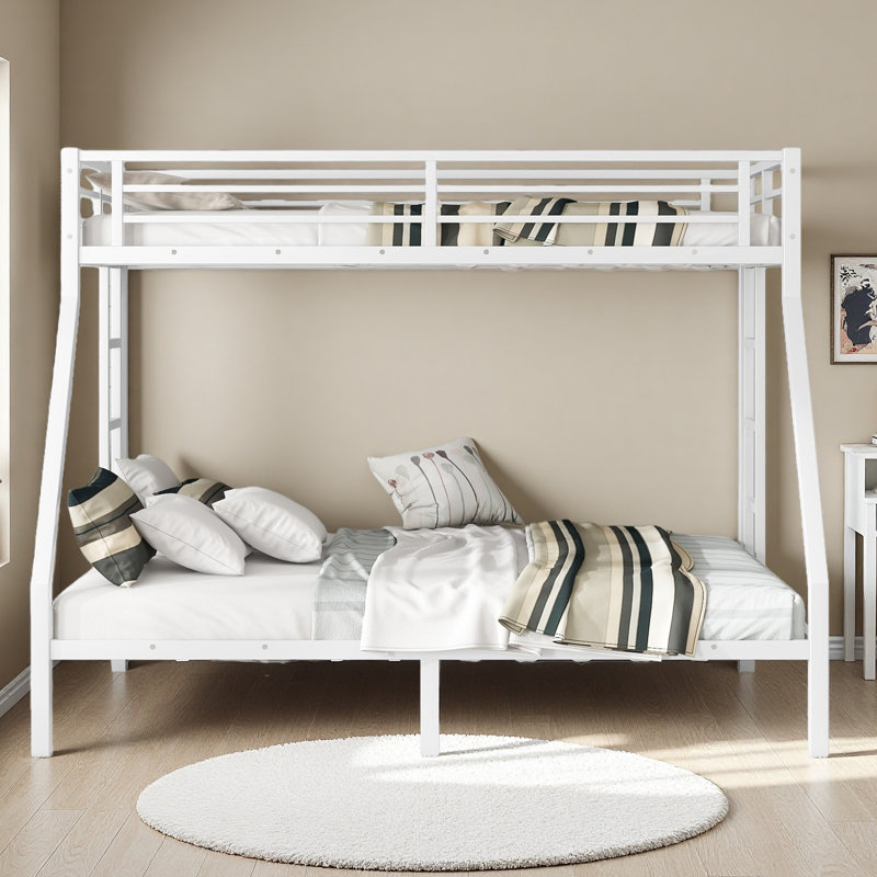 Metal Twin XL Over Queen Bunk Bed For Teens And Adults,Space-Saving/Noise Reduced/No Box Spring Needed