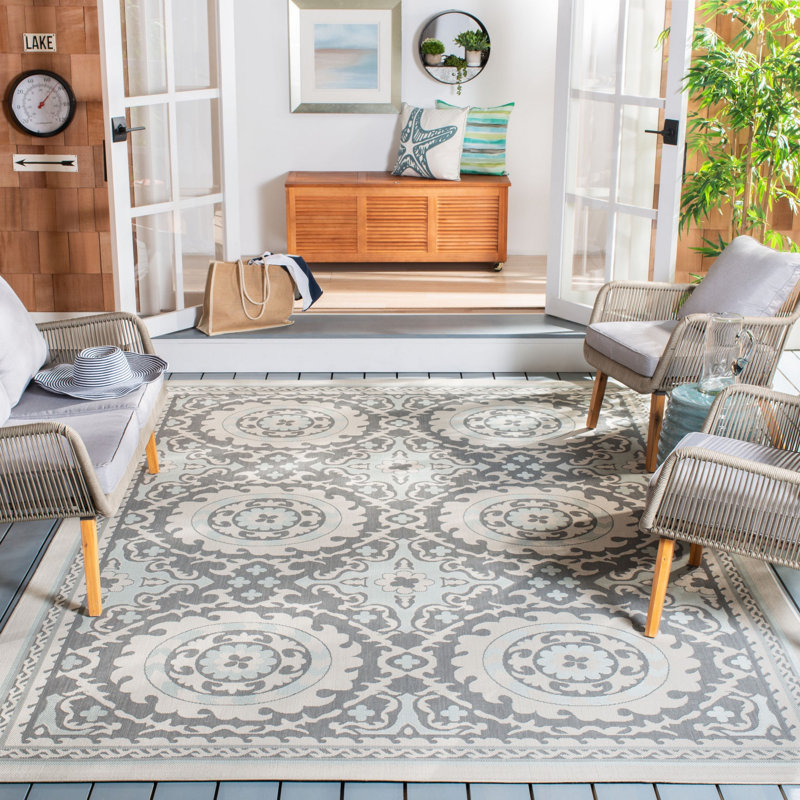 Pharrell Performance Oriental Indoor/Outdoor Area Rug, Rectangle 5'3" x 7'6"