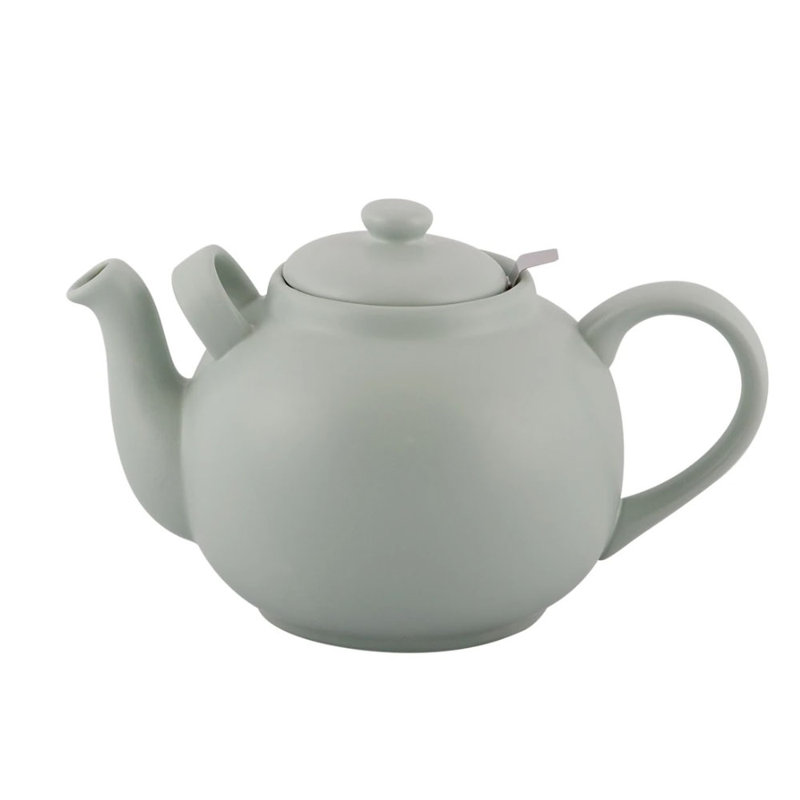 Ebern Designs Evgenij 2.5ml No Pattern And Not Solid Colour Teapot, Green