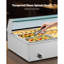 Chauffe-plats commercial 9 plats 1500W Buffet Bain Marie avec couvercle en verre